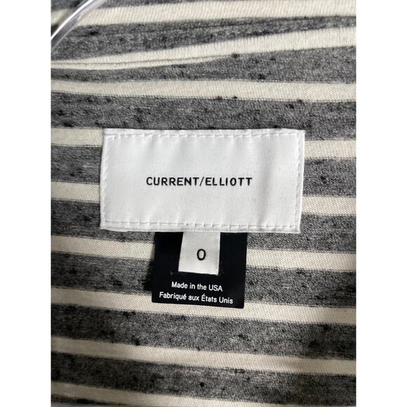 Current Elliot the Slice Stripe Oversized Long Sleeve T-shirt Size 0 US XS - Picture 3 of 5